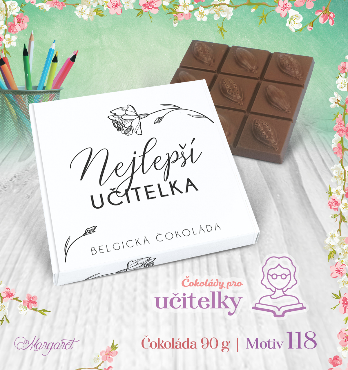 Belgická čokoláda 90 g | Motiv 118